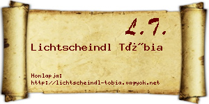 Lichtscheindl Tóbia névjegykártya